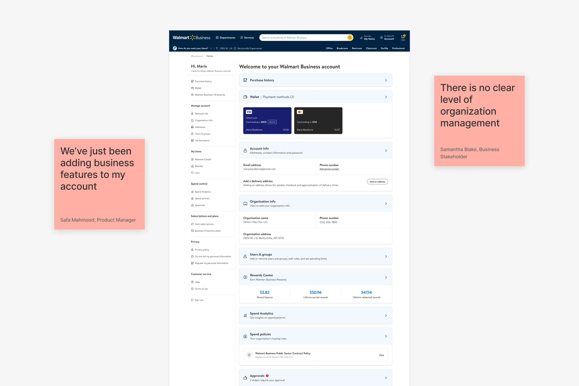 Documented issues around information management.