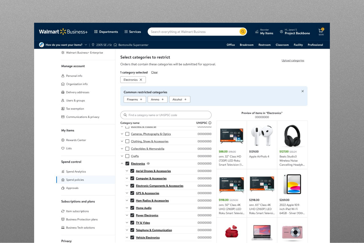Image of category restrictions
